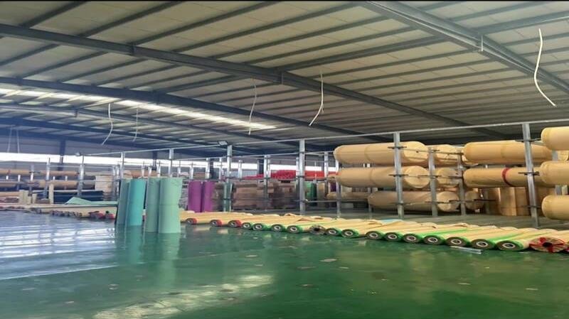 vinyl flooring raw material warehouse storage